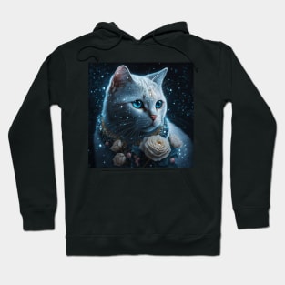 Snowy White British Shorthair Hoodie